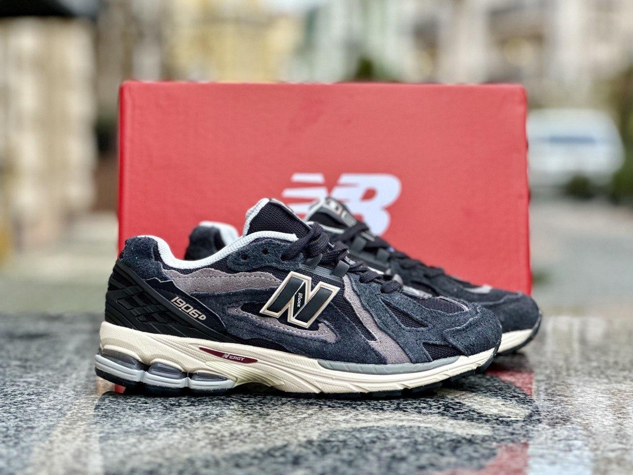 Чоловічі кросівки New Balance 1906D Protection Pack Purple Black Grey Сині Нью Беланс 1906 замш сітка демісезон В'єтнам