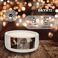 Аромасвеча Баунти 200ml, декоративная свечка ручной работы для дома, соевая свеча MI MI CANDLE