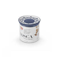 Круглая емкость для хранения продуктов TOSСA 0.7л, бело-синяя (55401)