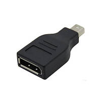 Переходник для передачи звука и видео Value S0588 mini DisplayPort M-DisplayPort F черный