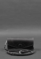 Кожаная сумка-футляр для очков черный Crazy Horse BlankNote