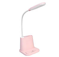 Настольная светодиодная лампа RIAS Multifunctional Desk Lamp с держателем для телефона 1200mAh Pink (3_02971)