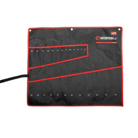 Чохол для гайкових (комбінованих) ключів 25 кишень INTERTOOL BX-9011, фото 1