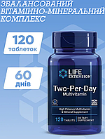 Мультивітаміни для дорослих, Life Extension, Two Per Day, 120 таблеток