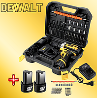 Шуруповерты-аккумуляторные DeWALT 12v Шуруповерт аккумуляторный мощный с набором инструментов Деволт Li-Ion