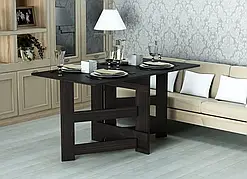 Обідній стіл-книжка "Слім" Дуб Венге (1500x770x750) Гамма стиль