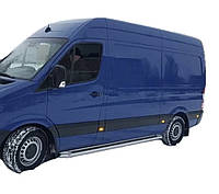 Бічні підніжки Premium d60 для Volkswagen Crafter Long/ExtraLong 2006-2017 рік (dug637812)