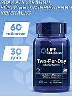 Мультивитамины для взрослых, Life Extension, Two Per Day, 60 таблеток