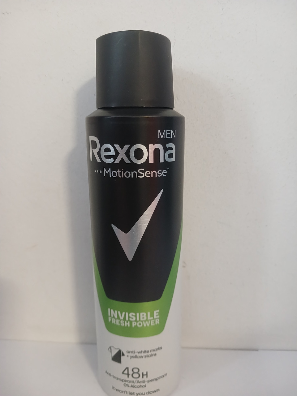 Аерозольний чоловічий дезодорант антиперспірант Rexona Invisible Fresh power l 150 мл.