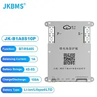 Smart BMS Jikong B1A8S10P (3-8S) LiFePO4/Li-ion/LTO 100A