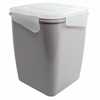 Універсальний контейнер пластиковий "Фієста" глибокий 2л какао/прозорий Алеана