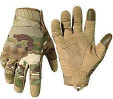 Тактичні рукавиці з Бальцями Військові Рукавички для Захисту пальців iTouch Мультикам L