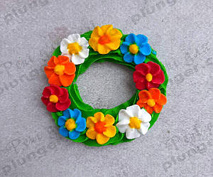 Цукрова прикраса для торта "Віночок"