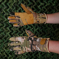 Тактичні зимові рукавички Softshell мультикам L