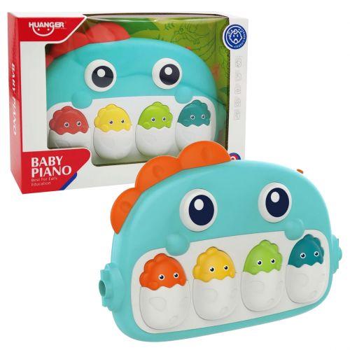 Ігровий центр піаніно "Динозаврик", музика, світло, фото 1