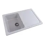 Кухонна мийка Platinum 7850 VERONA гранітна матова з кріпленням, 78x50 см, Топаз (000025160), фото 2
