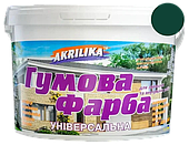 Фарба гумова для дахів і цоколів Akrilika зелена 11 кг