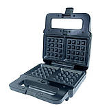 Вафельниця 5в1 Zepline 2200W ZP-802 Мультимейкер зі змінними панелями для сендвічів пончиків гриль горішниця, фото 2