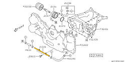 Трубка маслоохолоджувача 21328AA160 Subaru  з нержавійки - ДОВІЧНА ГАРАНТІЯ