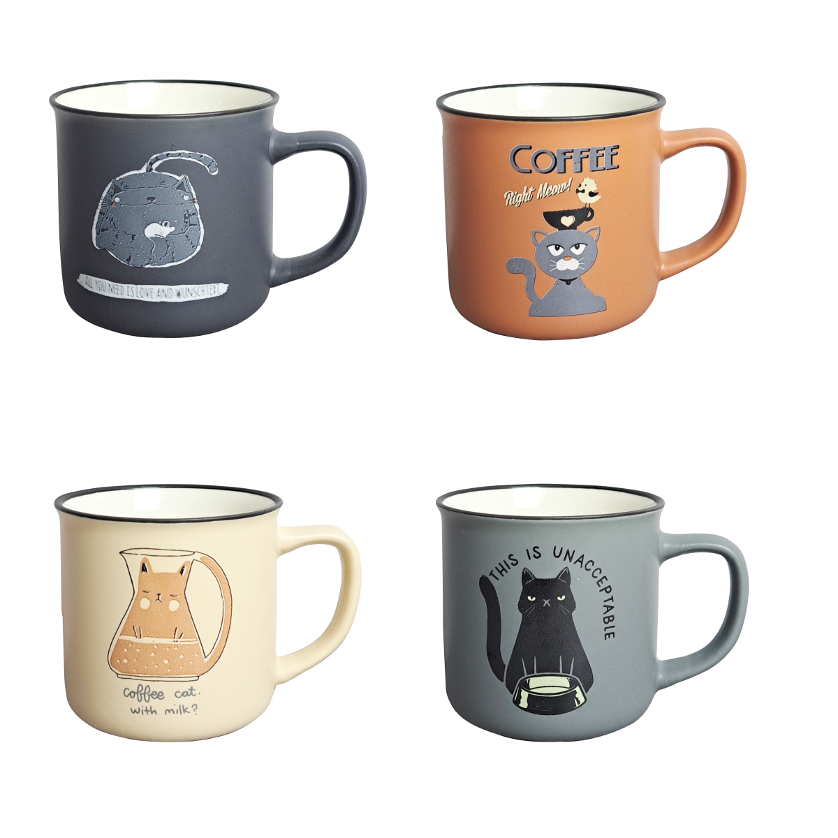 Чашка Смагастій каворин (VT-C-226300) 300 мл, Порцеляна, Vittora, Арт.50336