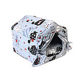 Лежак вiд Джека Фелідж (Тканина Коти на сірому фоні), фото 2