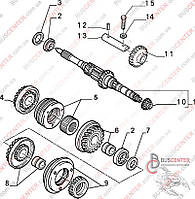 Шестерни КПП 25х32 (зубчатое колесо 3 передача 25х32) Fiat Scudo 9627746988