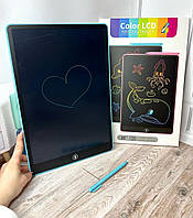 Доска для рисования с стилусом LCD 16 дюймов цветная Т16 розовая в коробке
