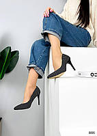 Стильні жіночі замшеві туфлі