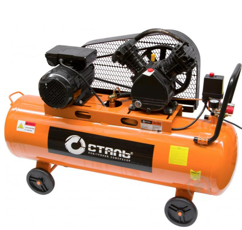Компрессор ремінний Сталь КСР-04/100, фото 1