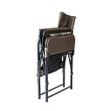 Стілець "Режисер з м'якою полицею Економ" d25 мм (Оксфорд, Шоколад), фото 5