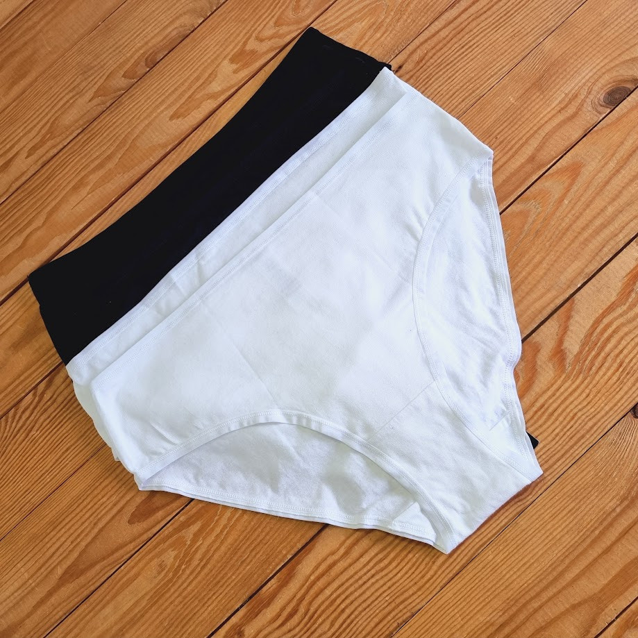 Жіночі труси esmara батал, 5 штук, розмір 3XL/4XL, колір білий, чорний