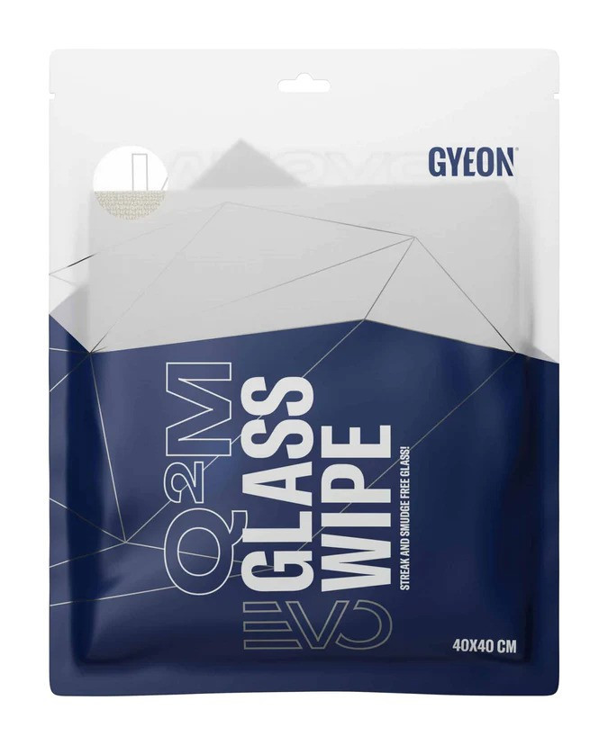 Gyeon Q²M Glass Wipe EVO - Мікрофібра для полірування та очищення скла, 40 х 40 см