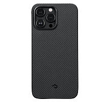 Чохол Pitaka MagEZ Case 3 Twill 600D для iPhone 14 Pro Max Black/Grey (KI1401PMA)