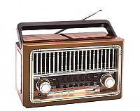 Портативный радиоприемник Solar Everton аккумуляторный с USB, фонарик, RT-324