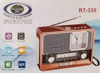 Радиоприемник портативный Everton RT-330 FM/AM/SW/Bluetooth/USB/фонарик