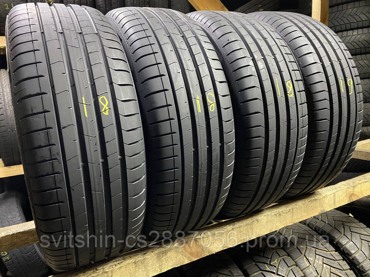 Літній Комплект 225/50R18 Pirelli PZero 2018/2019рік 6,5-7мм 4шт