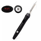 Керамічний портативний паяльник 12 V 80 W + кабель для акумулятора, фото 4