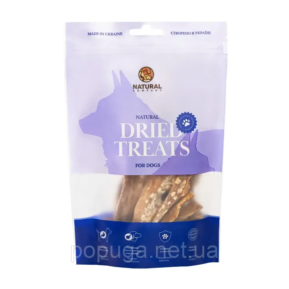 Ласощі для собак Natural Ласощі для собак Natural Вим'я яловиче 100 г