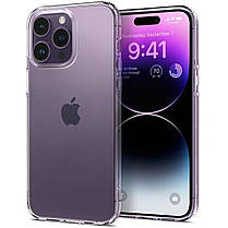 Накладка iPhone 14 Pro crystal clear Liquid Crystal Spigen, фото 4