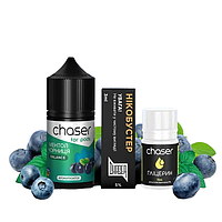 Набір для рідини Chaser 30ml 5% Чорниця Ментол, сольовий самозаміс, для самостійного приготування