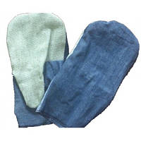 Рукавицы из джинсовой ткани с двойным наладонником 1