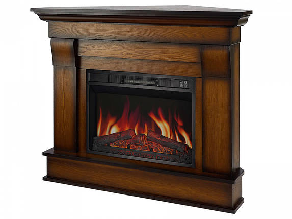 Кутовий електрокамін с порталом, камінокомплект з обігрівом ArtiFlame Albion Corner AF23S Дуб Антик (зі звуком), фото 2