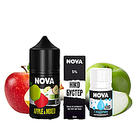 Набір для рідини Nova 30ml 5% Яблучний мікс, сольовий самозаміс, для самостійного приготування