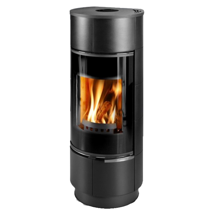 Піч-камін Thorma ATIKA Ceramic PLUS чорний глянцевий, фото 1