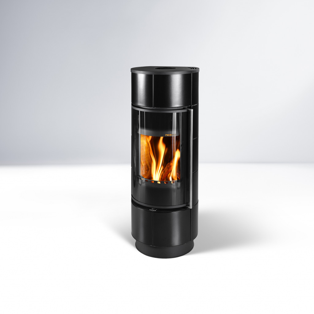 Піч-камін Thorma ATIKA Ceramic EXTRA черный глянцевый, фото 1