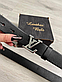 Ремінь шкіряний чоловічий Louis Vuitton 40 мм. чорний 931508, фото 4