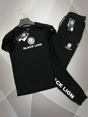 Комплект Black Lion літній чоловічий S-XXL, 50, XL, Чорний