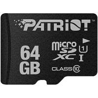 Карта памяти Patriot 64GB microSD class10 UHS-I (PSF64GMDC10) o