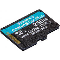 Карта памяти Kingston 256GB microSDXC class 10 A2 U3 V30 Canvas Go Plus (SDCG3/256GBSP) o