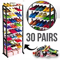 Стойка-органайзер для хранения 30 пар обуви 10 полок Amazing shoe rack, Стеллаж для обуви TMK